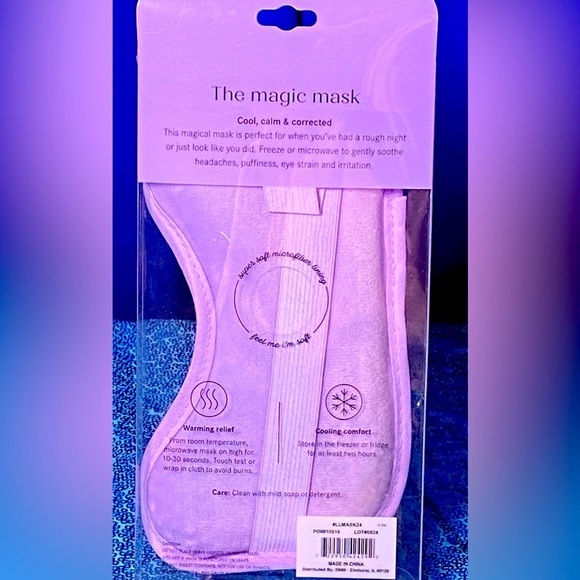 BEAUTY BUNDLE: Purple Hot/Cold Mask, Headband, Wristbands, Shea Butter Cr… - Picture 3 of 7